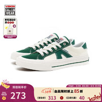 Vision Street Wear V76经典墨绿色低帮透气轻便帆布鞋男女街头运动板鞋 墨绿色 42
