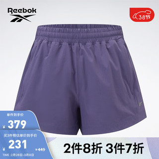 Reebok锐步24春夏女子SHORTS运动休闲训练梭织短裤 24SRM604WGP3 A/XL