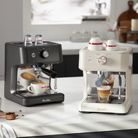 Barsetto 百胜图M2咖啡机家用小型意式浓缩全半自动蒸汽奶泡机