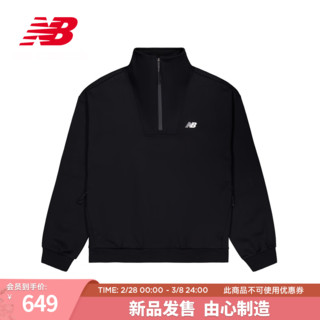 NEW BALANCE卫衣24男款运动休闲潮流舒适百搭套头衫 BK NCE12181 L