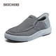 SKECHERS 斯凯奇 男士舒适健步鞋210792 灰色/GRY