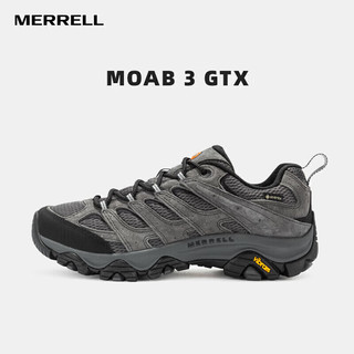 迈乐（Merrell）MERRELL迈乐户外徒步鞋男MOAB3 GTX低帮透气防水耐磨防滑登山鞋 灰色 41