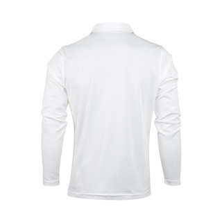 GLVX高尔夫服装男装长袖POLO衫休闲衣服男士上衣户外运动弹力球衣 W1白色 L