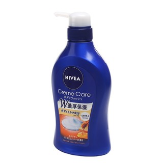 日本  nivea 妮维雅身体清洁保湿止痒滋润沐浴露沐浴液 意大利蜂蜜香 本体 480ml