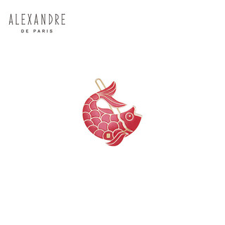 Alexandre De Paris巴黎亚历山大红品锦鲤边夹发饰头饰  R锦鲤