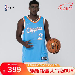 NIKE快船队伦纳德City Dri-FIT SW男球衣篮球服NBA耐克运动背心DB4031 快船队 M