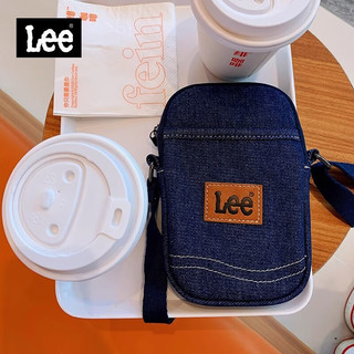 Lee 牛仔 斜跨牛仔手机包