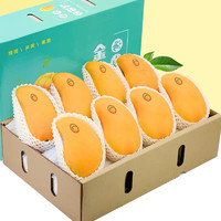 福林 海南金煌芒果 水仙芒 9斤一级精品果 礼盒装（5-8个）