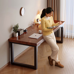 NSE 耐赛尔 实木双人电竞钢木电脑桌  深胡桃色 160x70x74cm