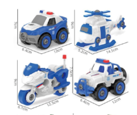 imybao 麦宝创玩 可拆卸组装套装工程玩具车*3件
