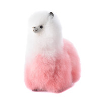 Warmpaca 秘鲁羊驼毛玩偶 渐变粉色 23cm