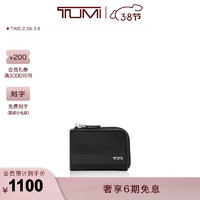 TUMI 途明 Alpha 男士钱包日常百搭薄款小巧便携短款拉链钱包 黑色/01192297D2