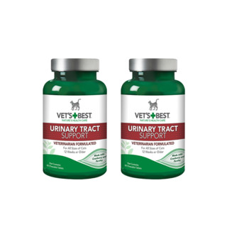 VET'S BEST 美国VET'S BEST绿十字猫用泌尿养护片（60粒）两瓶装倍思