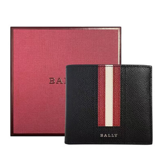 BALLY 巴利 男士短款钱包 TRASAI.LT/210 黑色