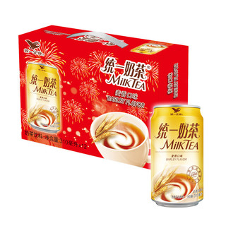 统一 奶茶（麦香口味）奶茶饮料310ml*12罐礼盒装