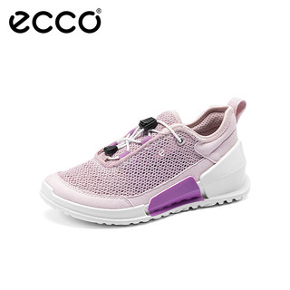 爱步（ECCO）儿童运动鞋 24年春季软底轻便网面跑鞋小童 健步K1系列711772 冰紫粉71177260917 29码