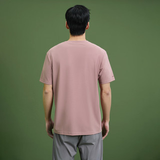 SPORTSDAY 海澜之家短袖T恤男24马术运动凉感透气短袖男夏季 灰粉（净色）(B4) 180/96A(XL)