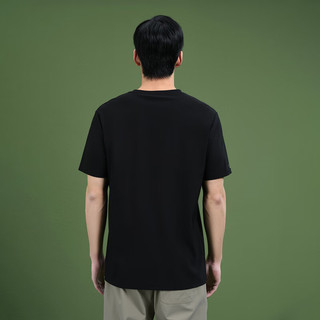 SPORTSDAY海澜之家短袖T恤男24马术运动凉感透气短袖男夏季 黑色（净色）(B8) 190/104A(XXXL)