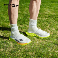 saucony 索康尼 CRADLE摇篮2时尚一脚蹬拖鞋男女缓震舒适休闲鞋白绿黑43