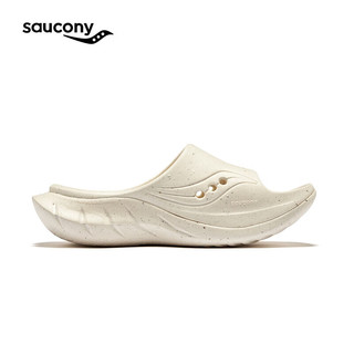 saucony 索康尼 CRADLE摇篮2时尚一脚蹬拖鞋男女缓震舒适休闲鞋米37