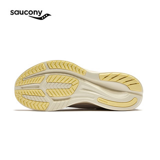 Saucony索康尼VESSEL跑鞋男女缓震回弹跑步鞋舒适慢跑运动鞋米咖啡42.5