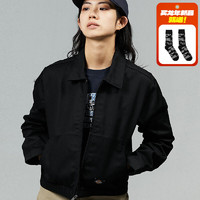 dickies24春夏 女式艾森豪威尔夹克工装灵感设计外套012998 沥青黑 M