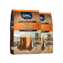 88vipowl猫头鹰马来西亚咖啡owl猫头鹰三合一速溶白咖啡粉原味600g