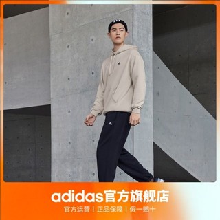 adidas 阿迪达斯 轻运动男女款加绒加厚休闲连帽卫衣套头衫IV7584