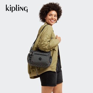 kipling女款轻便帆布包户外休闲斜挎包百纳牛角包|GABBIE系列