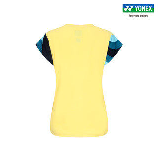 YONEX/尤尼克斯 20754EX 24SS大赛系列 澳网大赛女款 透气运动T恤yy 柔黄色 XO