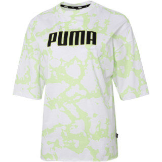 彪马（PUMA）女装 2024夏季运动服训练潮流时尚舒适透气圆领短袖T恤 670973-36 XS（150/76）