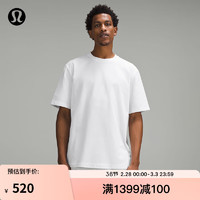 lululemon 丨Heavyweight 男士棉质针织 T 恤 LM3FBSS 白色
