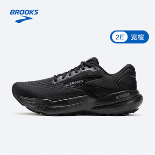 布鲁克斯（BROOKS）男子专业缓震宽楦跑步鞋Glycerin甘油21 黑色/黑色/乌木色43 黑色/黑色/乌木色（宽楦）