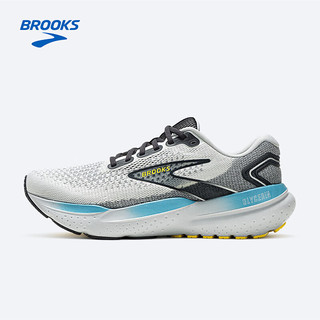 布鲁克斯（BROOKS）男子专业缓震跑步鞋Glycerin甘油21 椰奶色/铁灰/黄色43