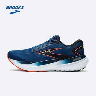 布鲁克斯（BROOKS）男子专业缓震跑步鞋Glycerin甘油21 猫眼蓝/黑色/水橙色43