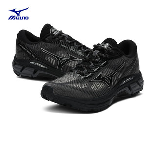 美津浓（MIZUNO）24男女城市机能慢跑鞋 支撑稳定运动跑步鞋 NOVA MIX 01/黑色 38.5