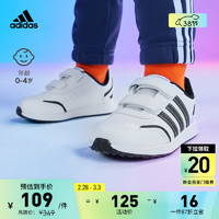 adidas VS SWITCH 3 CF魔术贴运动鞋男婴童阿迪达斯轻运动 白色/黑色 25.5(150mm)