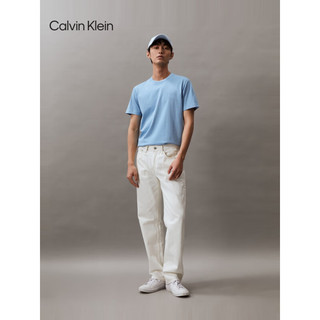 Calvin Klein【不晒系列防晒】Jeans24春夏男士户外运动凉感短袖T恤J326337 CEZ-湖泊蓝 XL