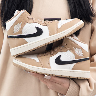 耐克（NIKE）女鞋 2024春夏AIR JORDAN 1高帮运动鞋场下休闲复古篮球鞋 BQ6472-103 35.5