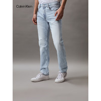 Calvin Klein【CK极简裤】Jeans24春夏男士纯棉浅色水洗直筒牛仔裤J325412 1AA-牛仔浅蓝 28