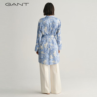 GANT甘特2024春季女士气质印花连衣裙|4503309 474淡蓝色 32