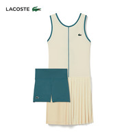 法国拉科斯特 LACOSTE女士24春季舒适透气网球服运动连衣裙|EF7451 IV9/米白色 32 /150