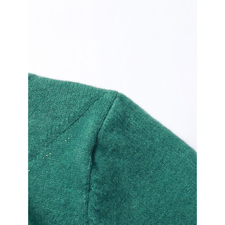 雪中飞2024女士短款上衣内搭针织上衣针织衫百搭透气舒适经典版型 绿色8638 170/92A 绿色|8638