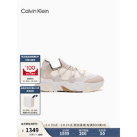 Calvin Klein Jeans24春夏男士舒适拼接简约休闲登山运动老爹鞋YM00962 0GD-牛乳白 42