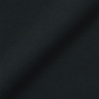 无印良品（MUJI）女式 紧密织 运动衫 女士女款  卫衣 圆领短款春季 黑色 XXL（ 170/96A）