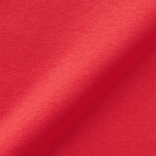 无印良品（MUJI）女式 紧密织 运动衫 女士女款  卫衣 圆领短款春季 红色 XS（150/76A）