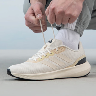 阿迪达斯 （adidas）休闲鞋男鞋2024春季运动鞋Runfalcon 3减震跑步鞋IE0739 IE0739米色 39