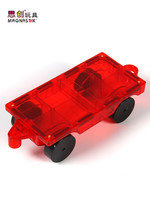 MAGNASTIX 思创 磁力片积木拼装玩具益智儿童磁性小车2件男孩女孩兼容GiroMag
