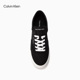 Calvin Klein Jeans24春夏男士简约撞色字母低帮运动休闲帆布鞋YM00903 0GM-太空黑 43
