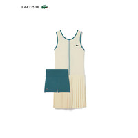 法国拉科斯特 LACOSTE女士24春季舒适透气网球服运动连衣裙EF7451 IV9/米白色 42 /175